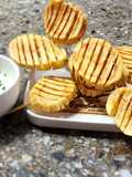 Papas fritas acordeón - enrejadas🍟 con salsa de yogur 🫙🌿