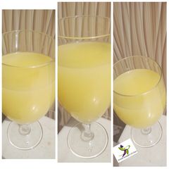 A picture of Pineapple, ginger and coconut juice.