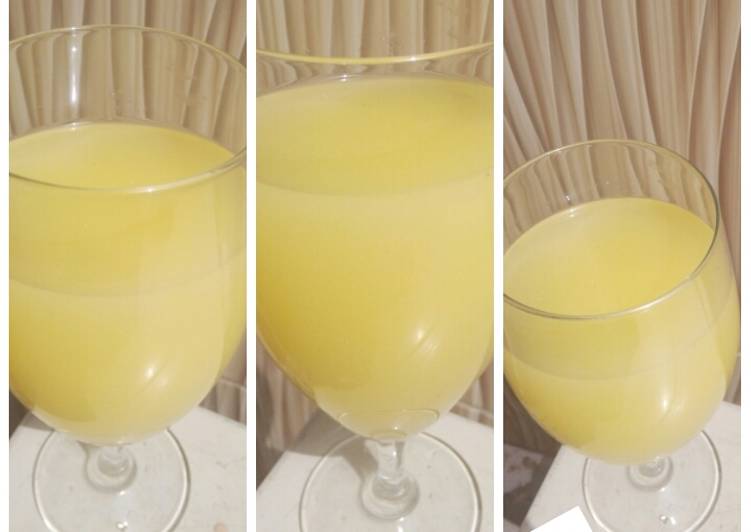 Simple Way to Prepare Speedy Pineapple, ginger and coconut juice