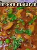 Mashroom matar ki sabji