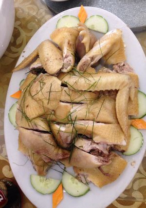 Hình của món Gà luộc.