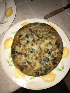 Una foto de Tortilla de verduras vegana