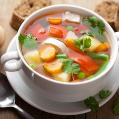 A picture of Vegetable soup.