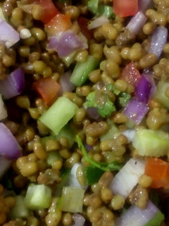 A picture of Moth Dal Chaat.