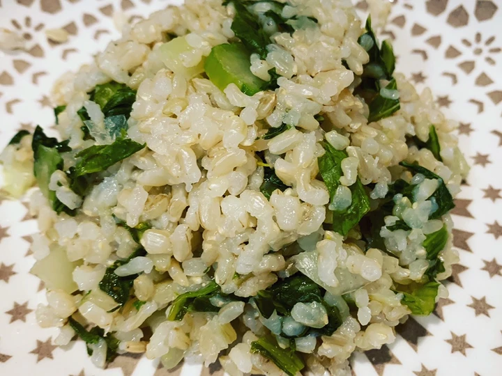 Easy Way Prepare Recipe Baby Bok Choy One Pot Rice that is Really Delicious, Tasty}