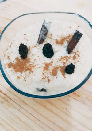 Una foto de Arroz con leche con chancaca y canela