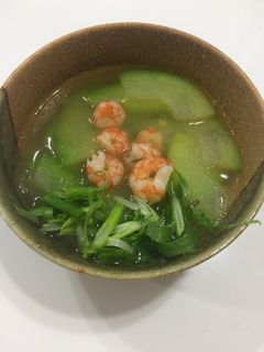 Hình của món Canh bí đao nấu tôm.