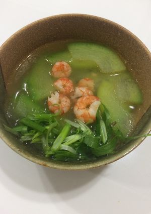Hình của món Canh bí đao nấu tôm.