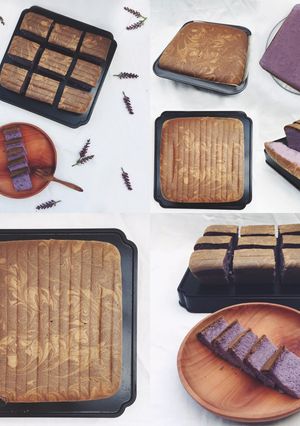 Foto resep Taro ogura cake