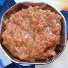 A picture of Brinjal bhartha.