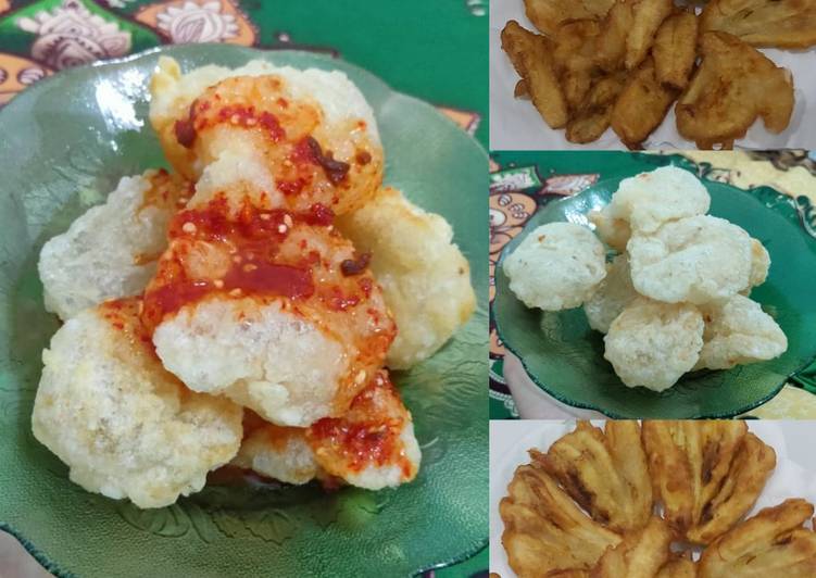 Resep Baru Pisang goreng kipas + Cireng Lava😁 Paling Enak