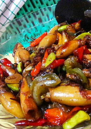 Foto resep Cumi oseng pedas
