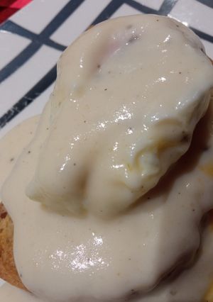 Una foto de Huevos flor con bechamel