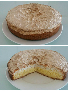 Una foto de Torta con merengue de coco