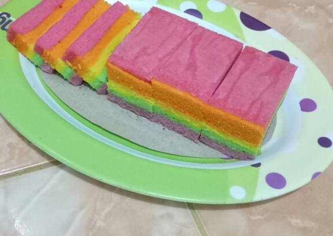 Resep Rainbow Cake Oleh Lupi Lim Cookpad