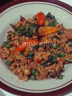 Foto resep 187. Tumis Oncom Leunca Kemangi