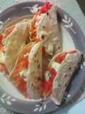 Rapiditas (wraps) de verduras frescas y queso azul