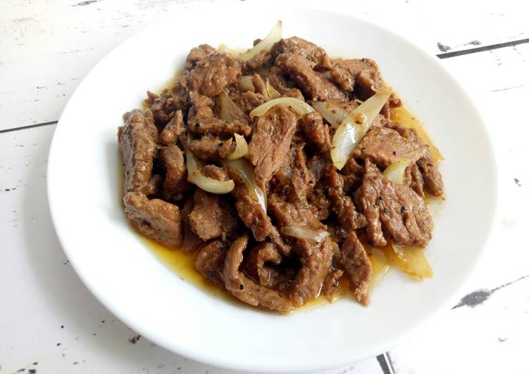 Cara Bikin Tumis Sapi Saus Bawang #PejuangGoldenApron2 Irit Anti Gagal