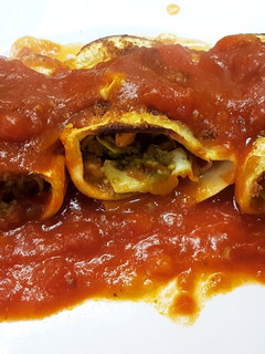 Una foto de Canelones de berenjena