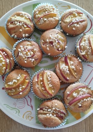 Foto di Muffin alle pesche & mandorle gluten-free