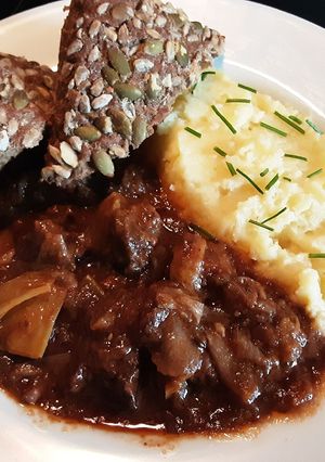 A picture of Sig's braised ox cheek.