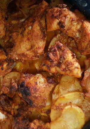 صورة لوصفة بطاطا بالفروج