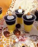 Combinado: Flan sabor Vainilla y Gelatina de Agua sabor Uva