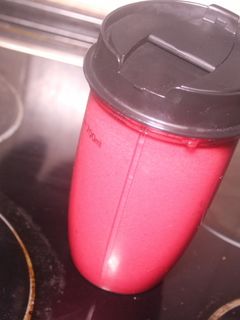 Una foto de Gazpacho de remolacha y pepino