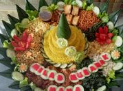 Gambar garnish tumpeng