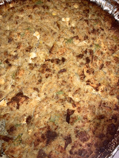 A picture of Cornbread dressing.