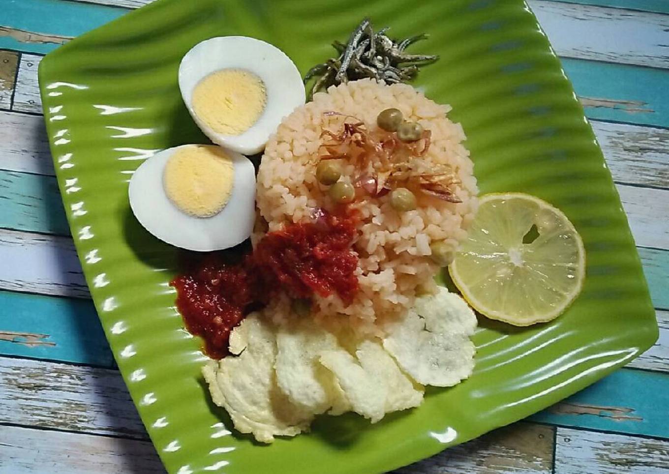 Nasi Samin Merah Khas Banjar