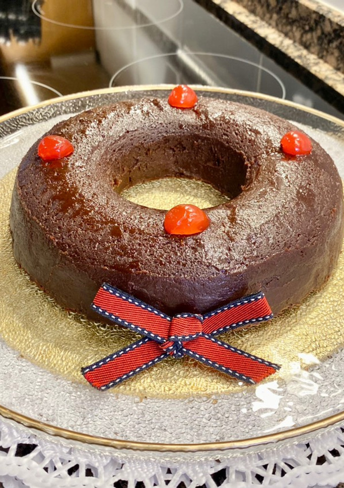 Una foto de Pastel “bombón de chocolate”