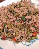 Đậu đũa muối chua xào thịt bằm