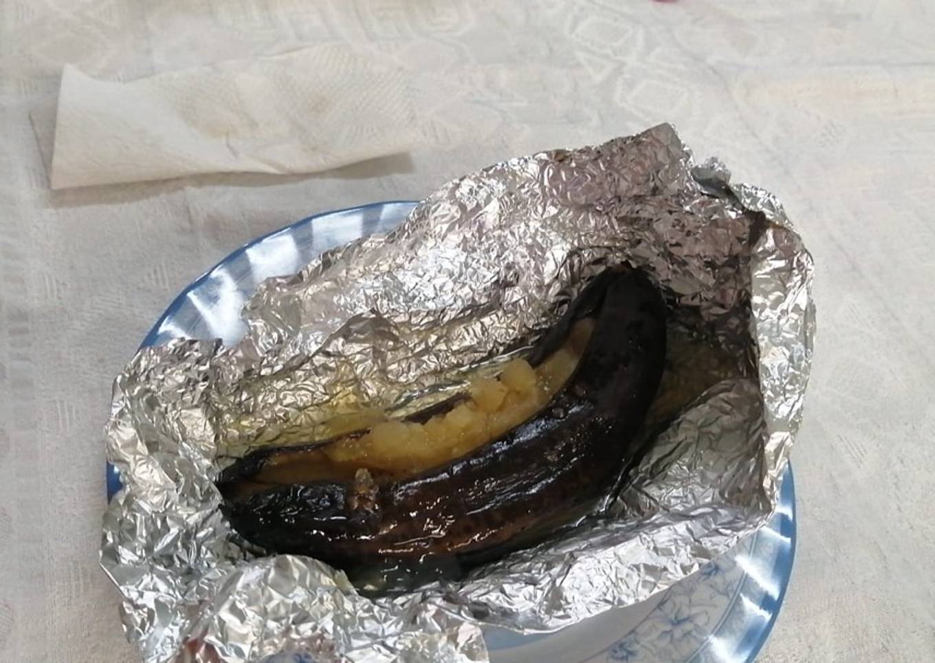 Plátanos Tabasco en papillote