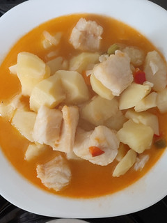 Una foto de Bacalao con patatas