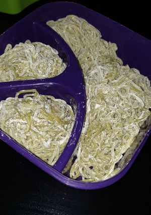 Foto resep Mie homemade bayam