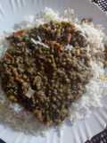 Rice and greengrams stew