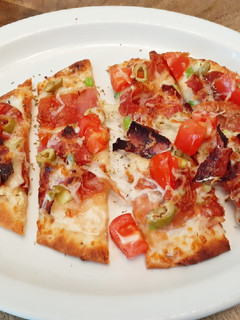A picture of Prosciutto Naan Pizza.