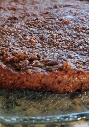 Una foto de Torta de coco, banana y manzana sin harina