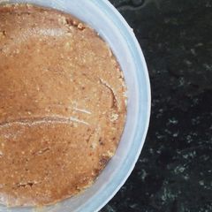 Homemade peanut butter A picture of Homemade peanut butter.