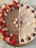 Crostata con crema chantilly alla Nutella e fragole 🍓