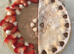 Foto di Crostata con crema chantilly alla Nutella e fragole 🍓