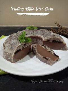 Foto resep Puding Milo Oreo Susu