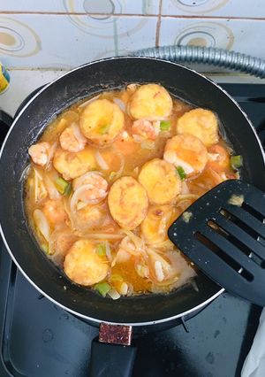 Foto resep Tofu Udang Saos Asam Pedas