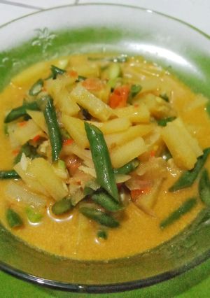 Foto resep Sayur KPK (Kacang Panjang, Pete, Kentang) Kuah Santan