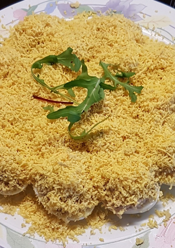 Una foto de Huevos mimosa
