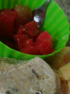 Una foto de Mug cake (ponquecito) en el microondas saludable