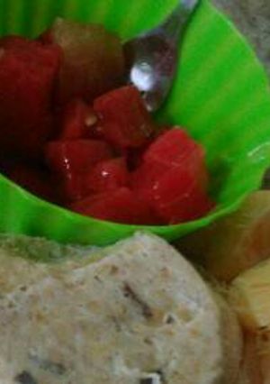 Una foto de Mug cake (ponquecito) en el microondas saludable