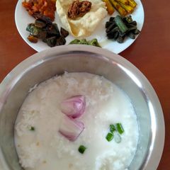 A picture of Pakhala bhata (water rice).