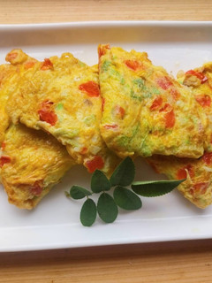 Foto resep Telur Dadar tomat sawi